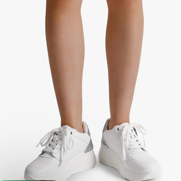 DREAM PAIRS Women Wedge Sneakers Ladies High Heeld Platform Fashion Sneaker - Picture 6 of 7